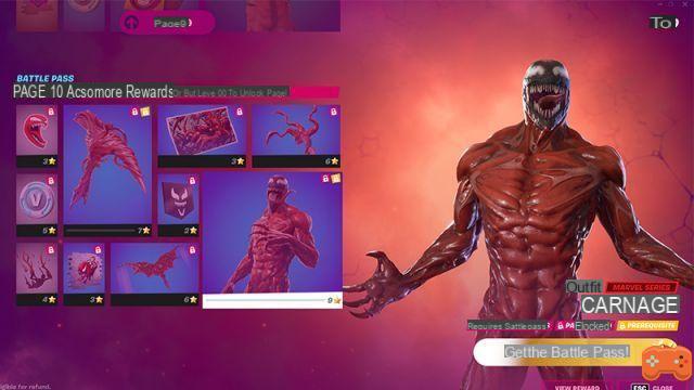 Skin Carnage en Fortnite, ¿cómo conseguir el personaje de Marvel?