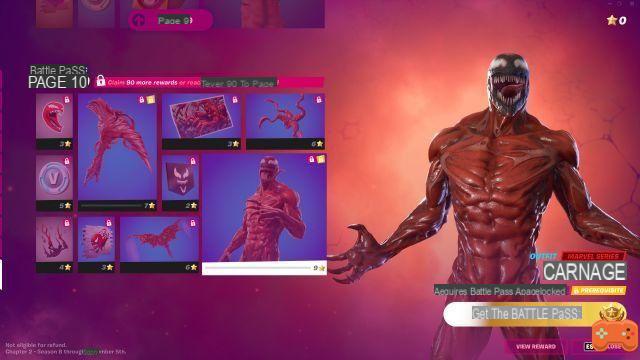 Skin Carnage en Fortnite, ¿cómo conseguir el personaje de Marvel?