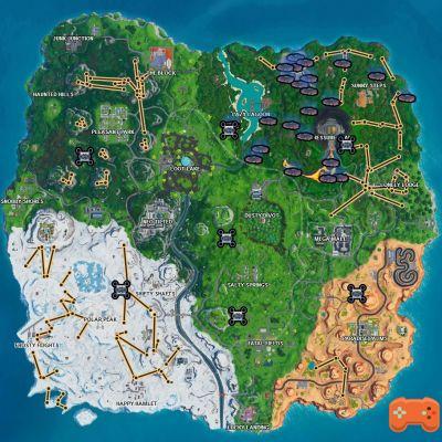 Fortnite: Use a geyser, vent and zipline in a single match, challenge week 8 season 9