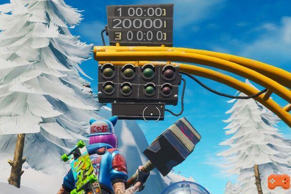 Fortnite: Complete a lap on a snowy circuit, challenge week 5 season 9