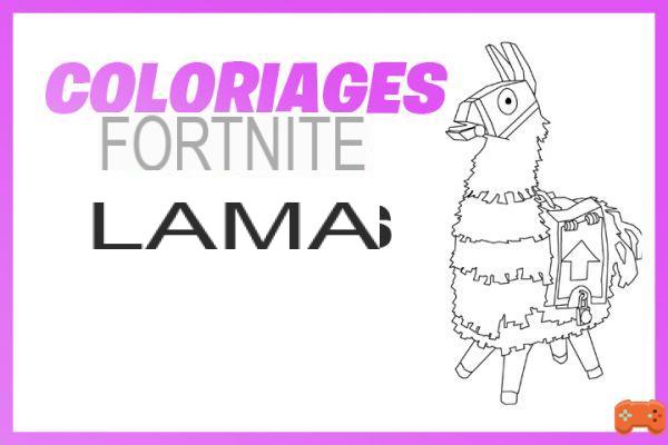 Coloring and drawing Fortnite: Pink Llamas of the game