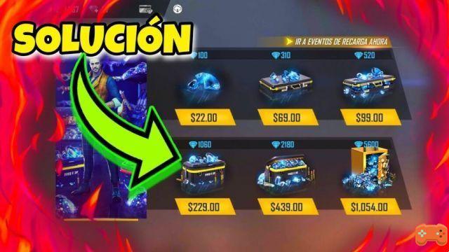 Why I can't Reload Diamonds in Free Fire with Telcel Balance