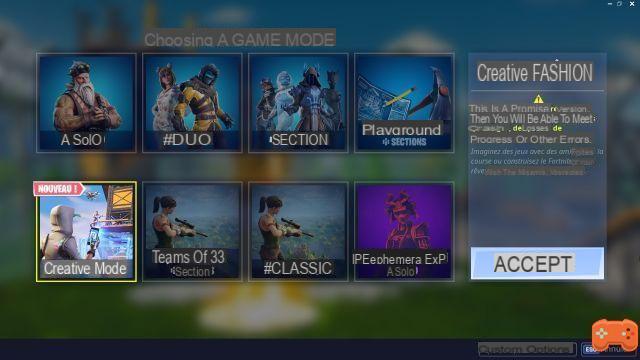 Fortnite: Launch or join a server in Creative mode, Fortnite 14-day challenge