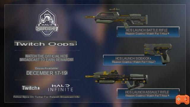 Comment obtenir des gouttes Halo Infinite Twitch grátis – HCS Launch Weapon and Armor Skins