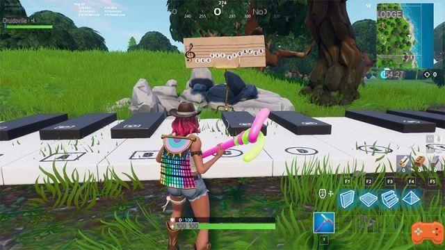 Fortnite: Play the score on the pianos near Pleasant Park and Lonely Lodge, challenge week 2 season 7