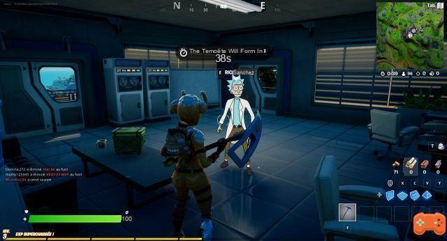 Speak to Rick Sanchez, Secretary of War, Marie d'Or, Brainy or Special Ops in Fortnite Season 7 Challenge