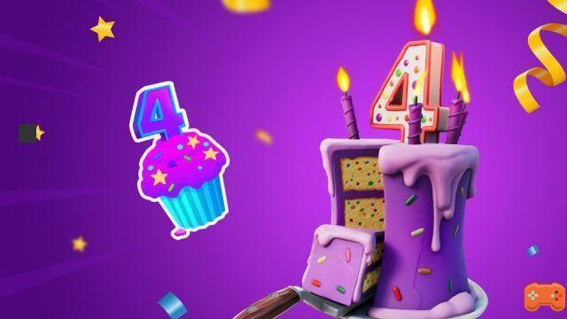 Eating birthday cakes in multiple matches, Fortnite challenge