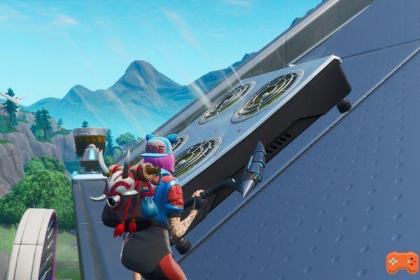Fortnite: Use an air module to propel yourself into the air in several games, challenge week 2 season 9