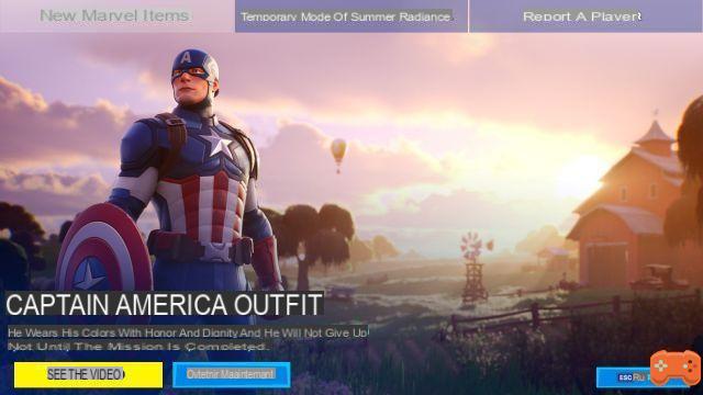 Quando o Capitão América será lançado em Fortnite?