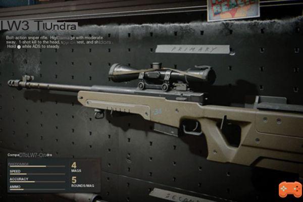 LW3 Tundra class, accessories, perks and joker for Call of Duty: Black Ops Cold War and Warzone