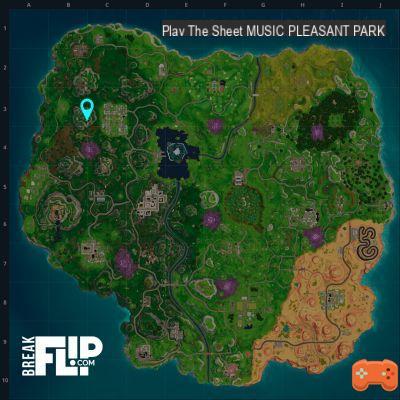 Fortnite: Play the sheet music on the piano near Pleasant Park, week 6 challenge