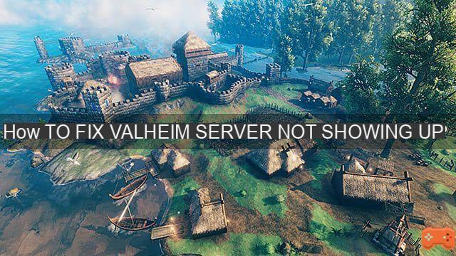 How to fix Valheim server not showing in guide