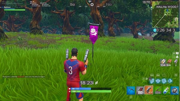 Fortnite: Visit the center of named locations in a single match, season 5 challenge