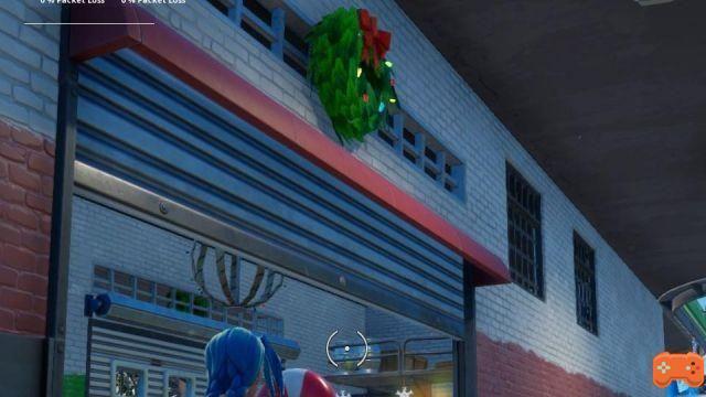 Destroyed holiday decorations in Fortnite, Christmas challenge
