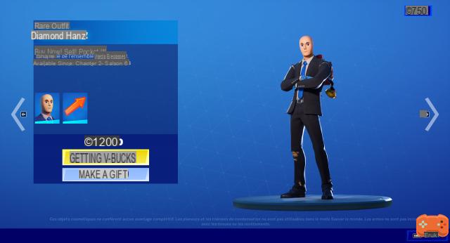 Skin stonks Fortnite, how to get the Diamond Hanz outfit?