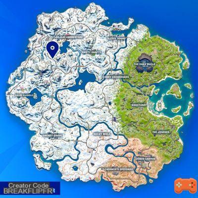 Fortnite Llamas Estate, where is the notable location in Chapter 3?