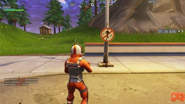 Fortnite: Dance in different forbidden places