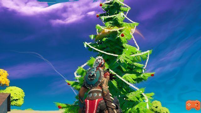 Fortnite: Dance near different Christmas trees, season 5 challenge
