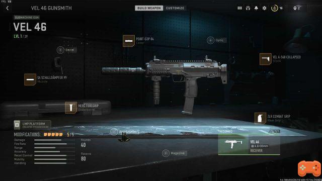 Clase VEL 46 MW2, mejores accesorios y activos para el MP7 en Modern Warfare 2