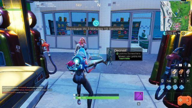 Fortnite: Chip 63 Decryption, Search somewhere between Lucky Landing and Fatal Fields, Challenge