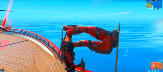 Fortnite: Do a salute in front of Deadpool's pants, challenge